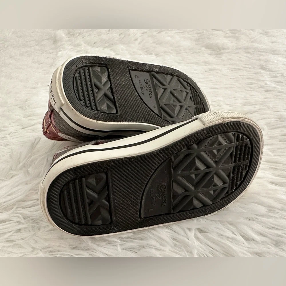 Converse DC superman toddler hi top shoes‎ sz 4